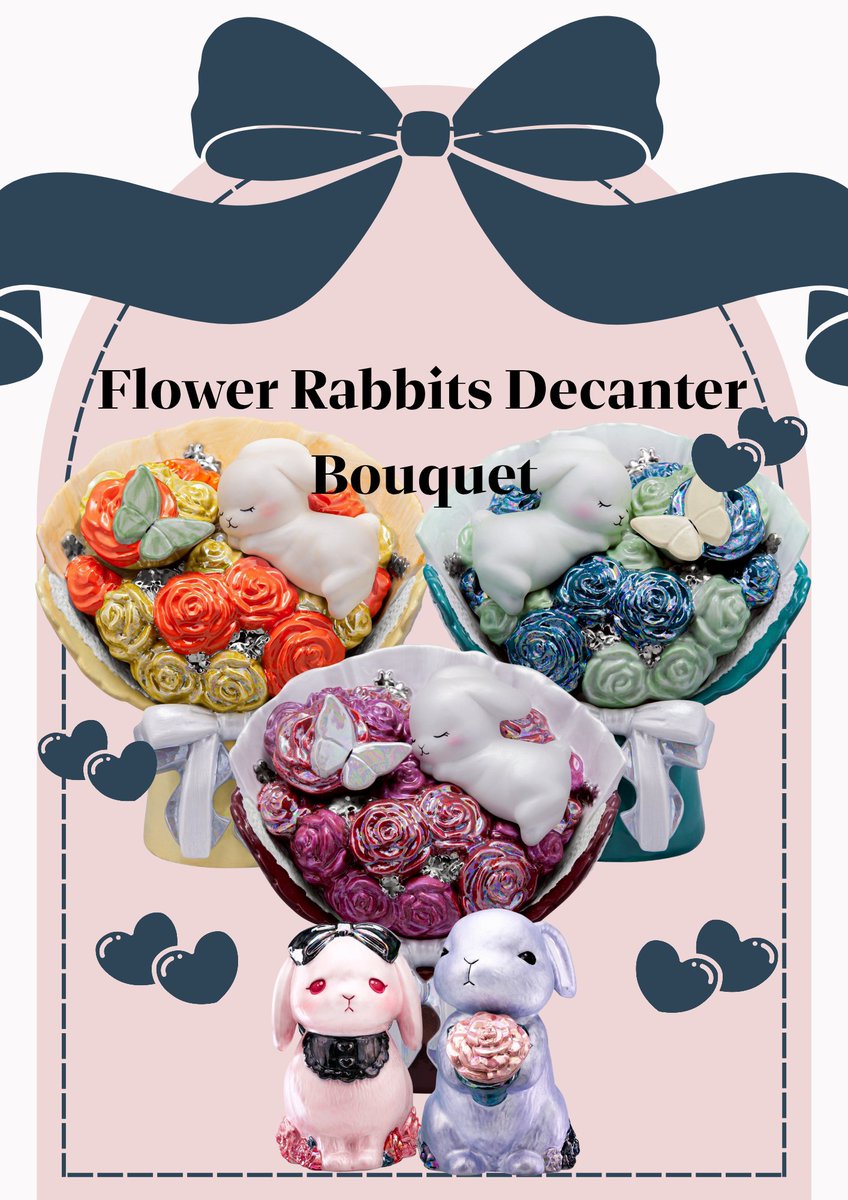 Flower Rabbits Decanter フラワーラビッツデキャンタ (@frd0907