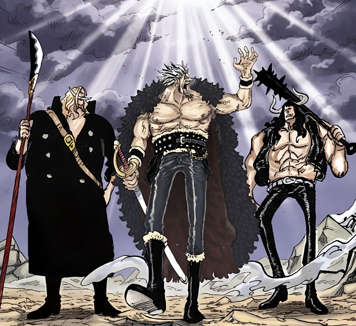 seanynr's tweet photo. #ONEPIECE1162 
Davy D. Xebec with his two most loyal men
World's Strongest Man 🤝🏽 World's Strongest Creature https://t.co/Zvpb03lB7j