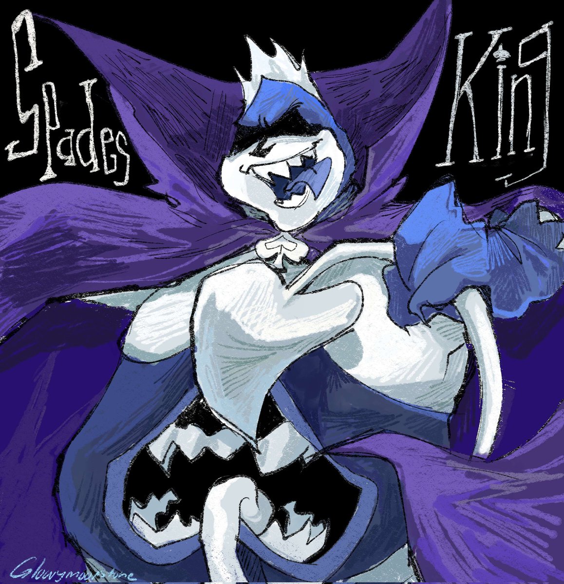 glowymoonstone's tweet image. I was supposed to post this alongside the last king art but oh well