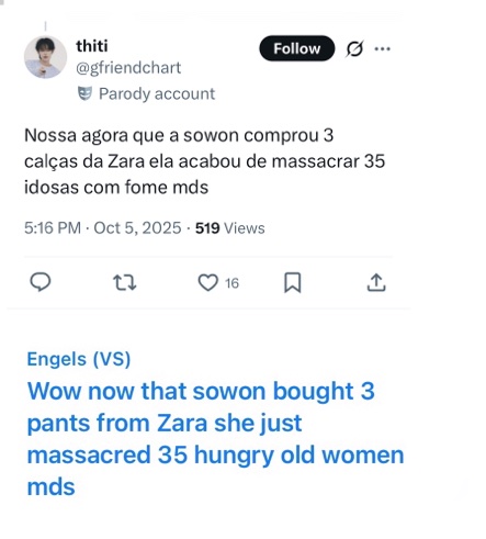GFRIEND_Kcharts's tweet photo. The concept of babying/defending grown idols who are proudly promoting zionist brands on their platform, is unbelievable 🤦🏽‍♀️ Yall are exactly the reason why SOWON will never learn from her mistakes. Educating her about zionist brands funding the Genocide will never be a bad thing! https://t.co/fGjx2FIVXF