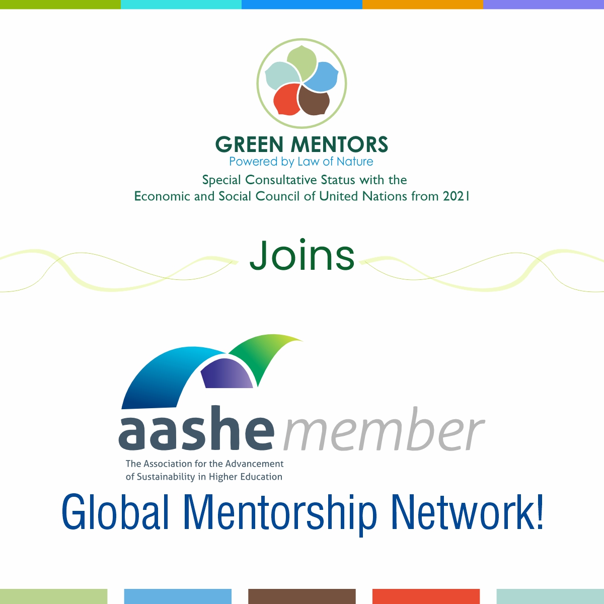 We are delighted to share that Dr. Virendra Rawat, Founder Director of Green Mentors, has been selected as a Mentor in the AASHE Mentorship &amp; Peer Collaboration Program. 
Dr. Rawat will be Mentoring  Dr. Farheen Hassan, Senior Fellow (Advance HE, UK) and Professor at the (AIUB).