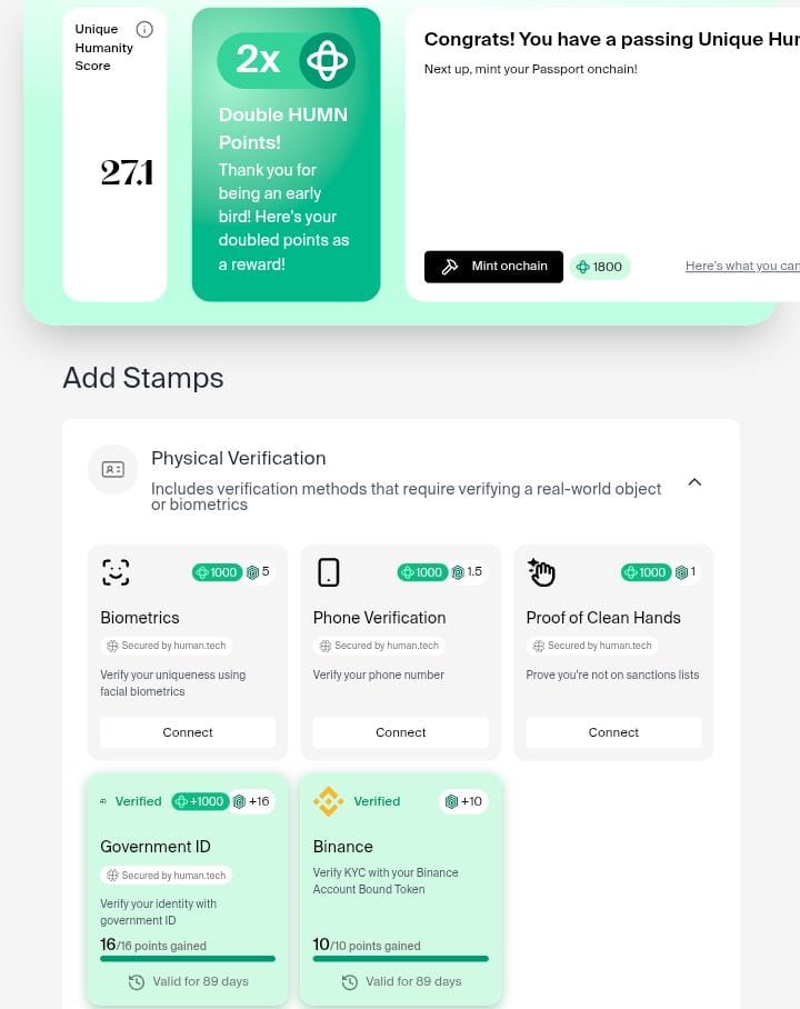 Ibeh74's tweet image. ✅️ How to complete your 20 Gitcoin Passport Score and get positioned to claim your $RECALL airdrop

The @recallnet TGE is set for 15th October and will be launching on @base.

I recommend that you complete the government ID and Binance verification.

Go to:…