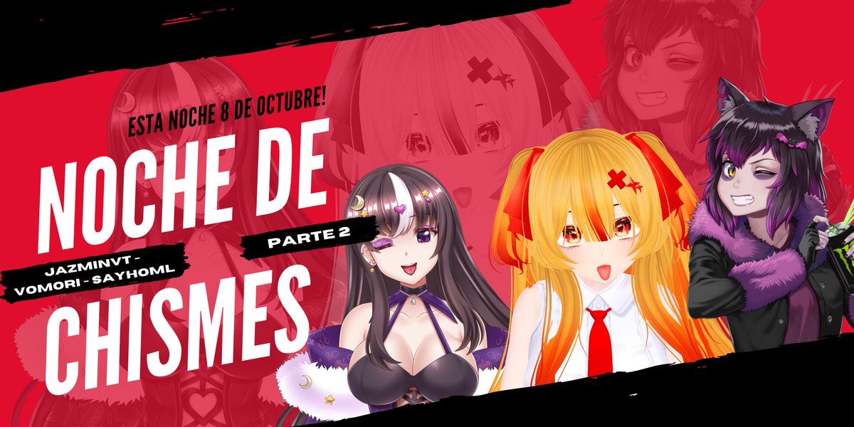 CHISME!!!!
No, no es bait 😊

El chisme fue tan bueno que ahora se viene CHISMES 2!

🕑 Esta noche a las 7pm CDMX | 10pm Arg | 8pm Peru
 
Las confesiones anónimas que no te animaste a contarlas a nadie nunca antes pero seran reveladas esta noche😈