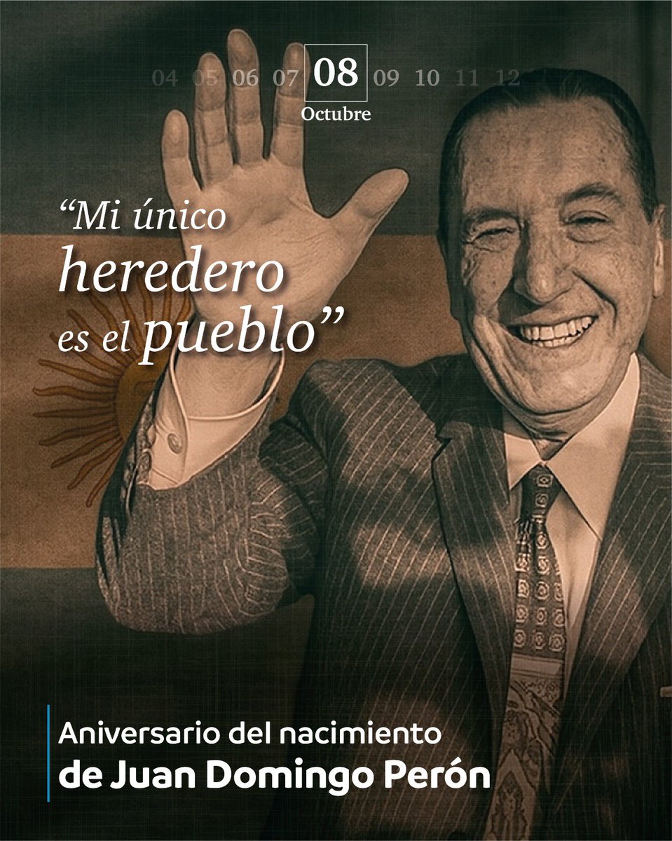 El General Perón vive en cada lucha por la justicia social, la independencia nacional y la unidad del pueblo. ✌️