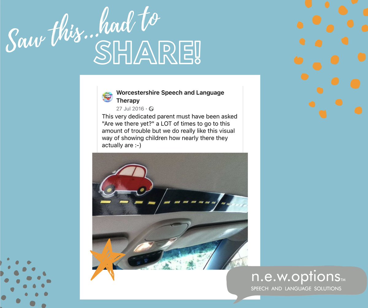 NewOptionsltd's tweet image. We provide practical communication activities that busy families can incorporate into everyday moments - car journeys, meal prep, bath time! Making therapy part of real life! 🚗 #WorkLifeWeek #SLT #PracticalActivities #EverydayMoments #CarJourneys #TherapyInRealLife #Solutions