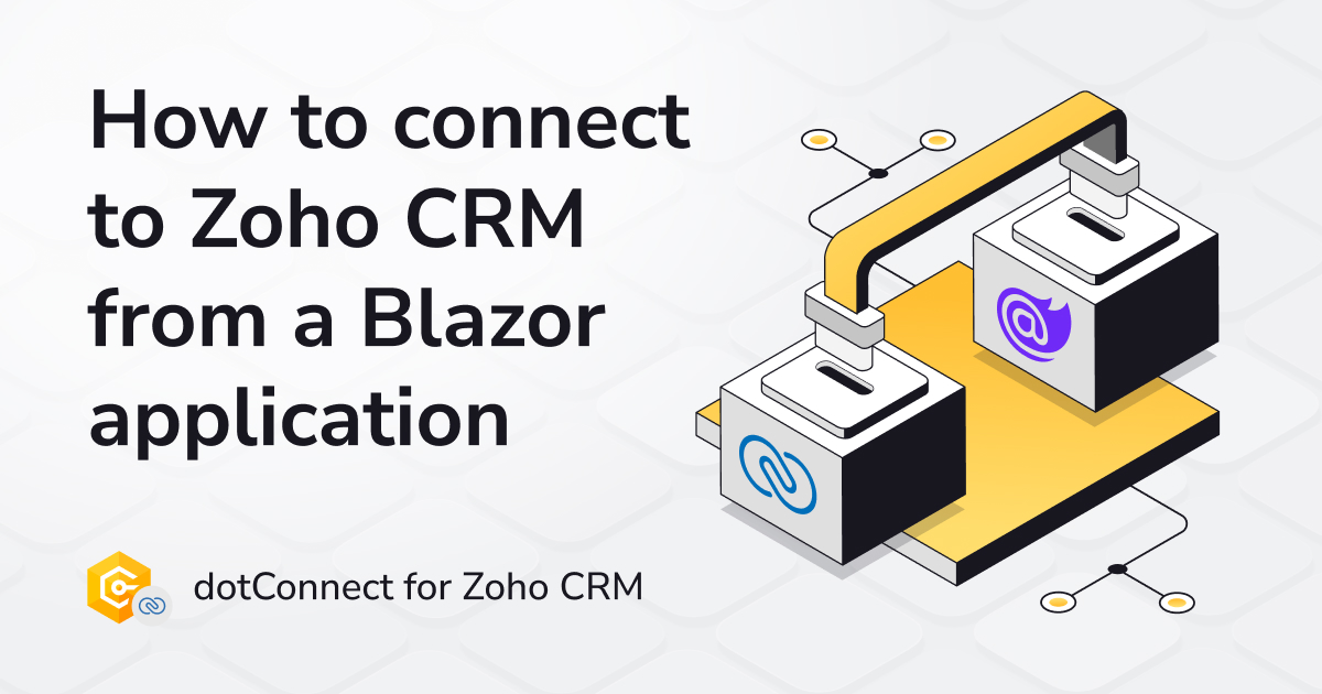 DevartSoftware's tweet image. 🔉 Let’s take a look at the new page - Connect a C# ASP.NET Core Blazor Application to Zoho CRM: devart.com/dotconnect/zoh…

✅ Download a 30-day absolutely free trial of our dotConnect for Zoho CRM: devart.com/dotconnect/zoh…

#dotConnect #adonet #Zohocrm #Devart