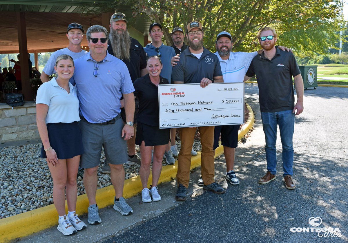 ContegraCC's tweet image. Sunshine, good times, and supporting a great cause? That&apos;s our cup of tee! ⛳ Thank you to our hard working volunteers and generous donors for another successful Contegra Cares Charity Golf Tournament! This year, all funds raised will support The Restore Network. #ContegraCares