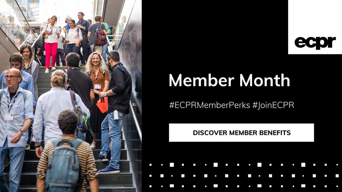 ECPR's tweet image. 🏫 Is your institution interested in hosting an ECPR event? ⤵️#ECPRMemberPerks
🎁 Enjoy a year of FREE membership when you host!
📥 Email membership@ecpr.eu to discuss becoming a member
👀 Browse our host pack to discover the benefits of hosting ecpr.eu/Filestore/Cust…

#JoinECPR