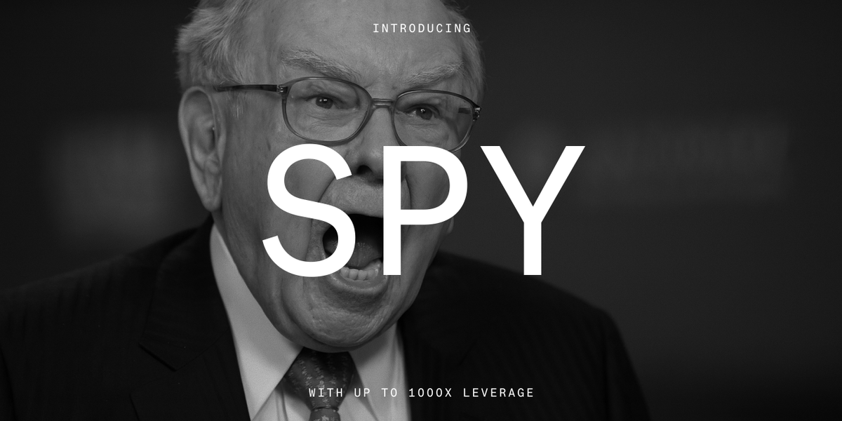 aevoxyz's tweet image. New Degen Listing: $SPY (SPDR S&amp;amp;P 500 ETF)

Trade it here with up to 1000x leverage:
degen.aevo.xyz/trading/spy