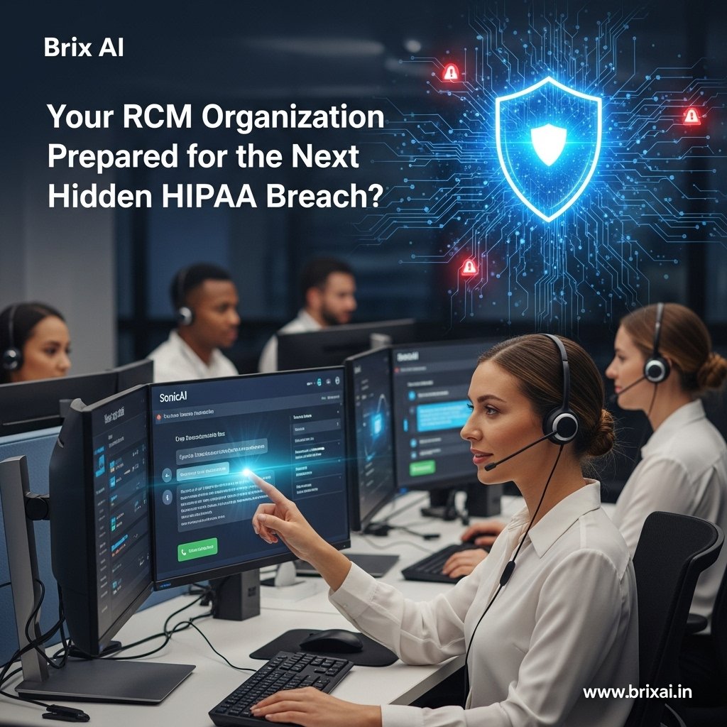 brix_ai_tech's tweet image. AR calls: HIPAA breach waiting to happen? 🚨 Manual QA is too late! SonicAI detects violations LIVE. Protect your org NOW. Are you REALLY compliant? 🤔

#HIPAA #HealthTech #RCM #AI