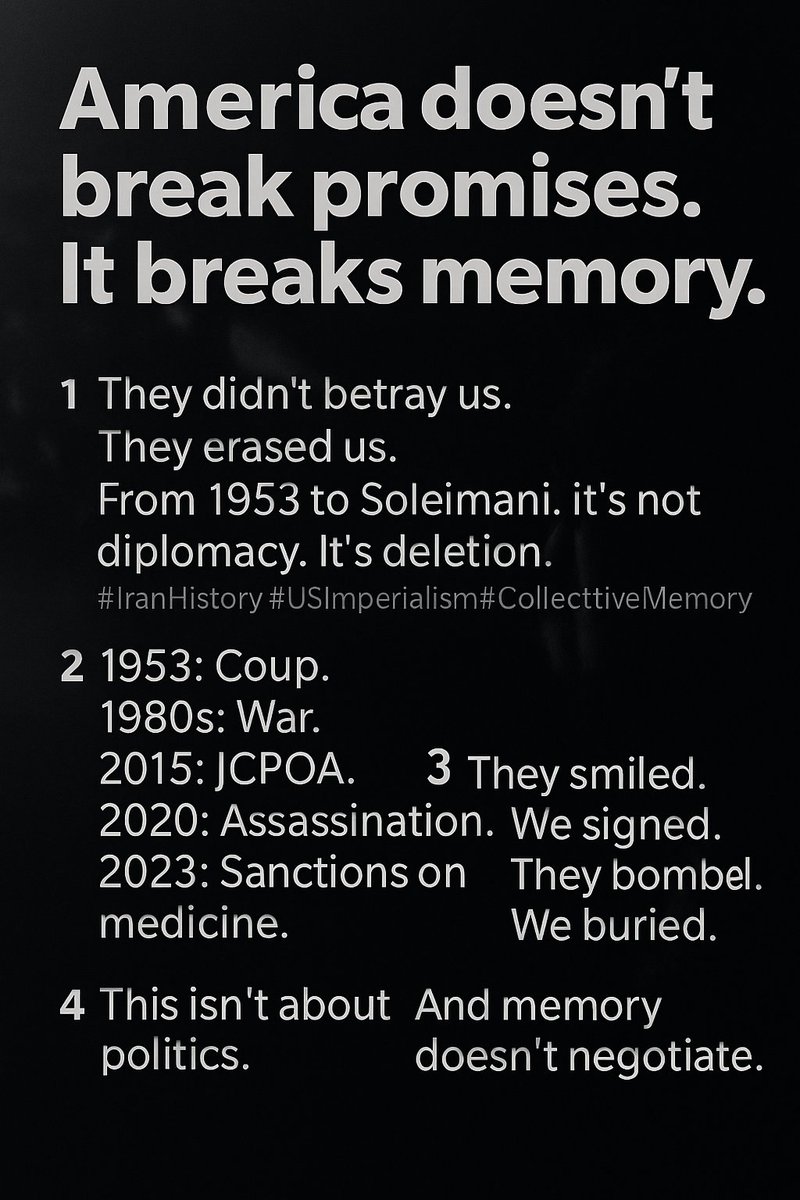parsaabdi1's tweet photo. #Iran
#USImperialism
#ZionistSabotage
#IranianMemory
#ScribeOfTheNinthDay
#NoDiplomacyOnlyDamage
#TruthBeforeTalk https://t.co/LJg3MkmU7C
