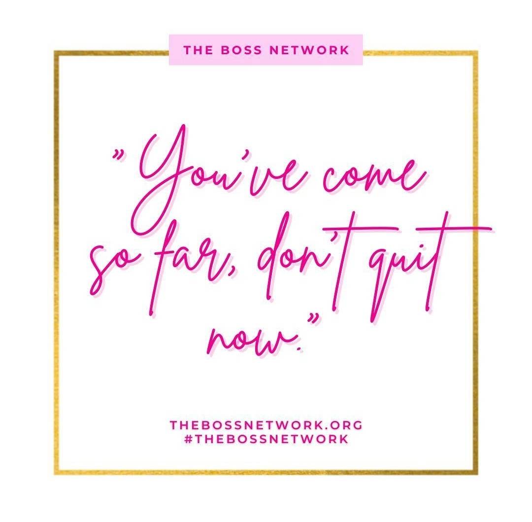 TheBOSSNetwork's tweet image. Boss, remember that success only comes to those who persist. Keep moving forward with an unwavering #BOSSMindset