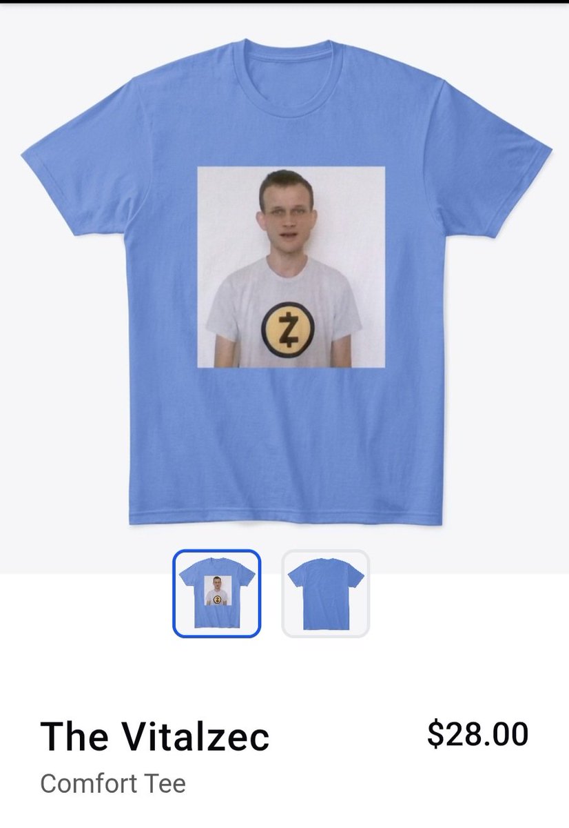 Insightnerd's tweet photo. If Vitalik Buterin dyed his hair white, he'd probably look like this 😎
This is Cypherpunk Zero — an OG Zcash NFT that deserves a comeback. Let’s bring it back to life! ⚡️💀
@Zcash @cypherpunkZero
@VitalikButerin
#Zcash #Ethereum #CypherpunkZero #CryptoArt #NFTCommunity
#privacy
And of course… the legendary Vitalzec tee 💙
Turns out Vitalik’s personal color was sky blue all along 😏
Zcash fashion >>> @zecwear