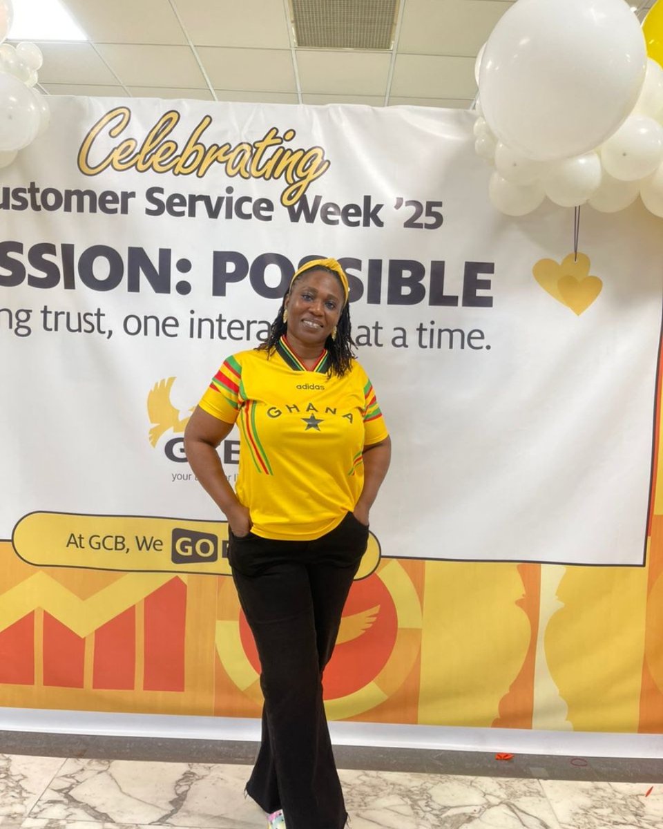 GCBBankPLC's tweet image. Goal: Qualify. Status: Possible. Our Staff are channeling their Mission: Possible energy to cheer on Ghana today! ⚽️❤️💛💚

We’re hyped and ready for a win today!💃🕺🏾🎉🍾

Watch this space for more💪🏾
#HappyCustomerServiceWeek #GCBBank #WeGoBeyond #YourBank4Life #GHAvsCAR