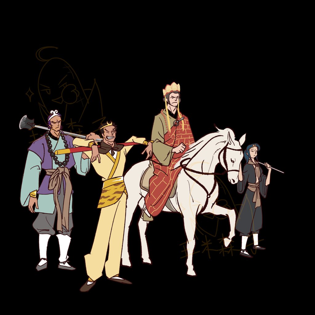 corn2024113's tweet image. 老一辈西游记

#Zephyr #Sengoku #GARP #Tsuru #ONEPIECE
我不会画背景就先这样吧