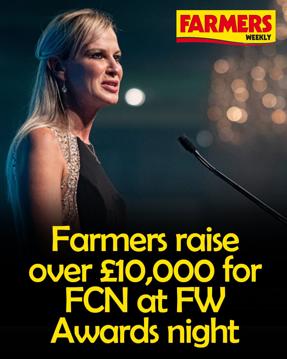 FarmersWeekly's tweet photo. 😍 Farmers and industry leaders dug deep for a good cause at the Farmers Weekly Awards, raising more than £10,000 for @FCNcharity!  

READ MORE: https://t.co/SxsKbpuH1q https://t.co/JhYpA6QRmG