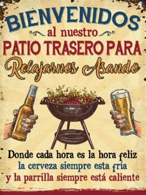 QueLindaMiArg's tweet image. Necesito este cartel, y el patio, y el asado.