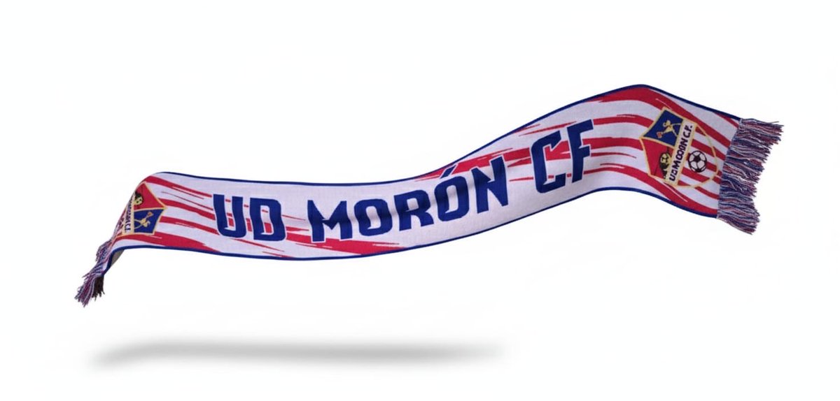¡Ya disponibles los artículos oficiales de la UD Morón CF! 

🧣 Bufandas – 10 €
📿 Pulseras – 1 €

Hazte con la tuya y presume de colores allá donde vayas ❤️🤍💙

Puedes conseguirlas en:
• Sede del club
• Chiringuito 
• Pedidos al número 606200534 (Natalia)