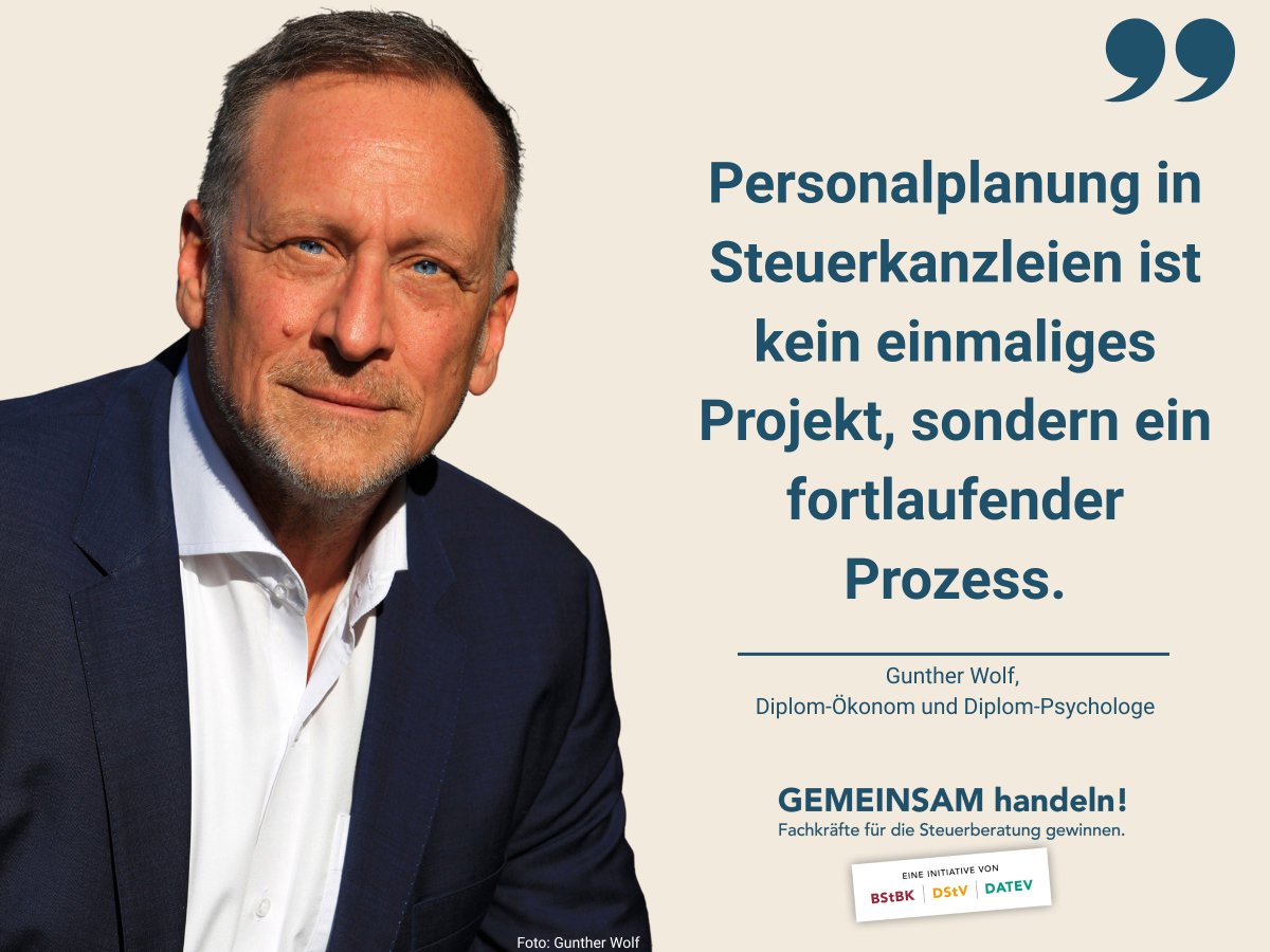 Fachkräfteinitiative „GEMEINSAM handeln!“ - #Personalplanung in drei strukturierten Schritten: initiative-gemeinsam-handeln.de/attraktive-kan…. Von <a href="/DStVberlin/">Deutscher Steuerberaterverband</a>, Bundessteuerberaterkammer KdöR und <a href="/DATEV/">DATEV</a>