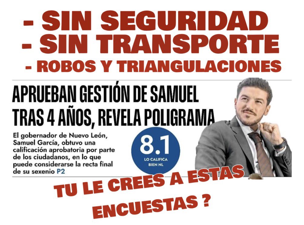 Está es LA VERDAD EN NUEVO LEÓN !!!

#SamuelGarcia