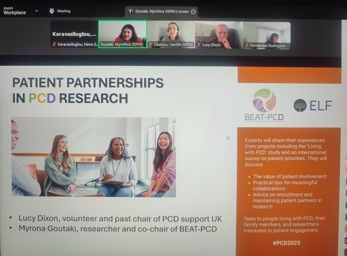 In honor of PCD awareness month  <a href="/mgoutaki/">Myrona Goutaki</a> and <a href="/LucyD28/">Lucy Dixon</a> chat about patient partnerships at <a href="/beatpcd/">BEAT-PCD (ERS CRC)</a> webinar

#PCD2025