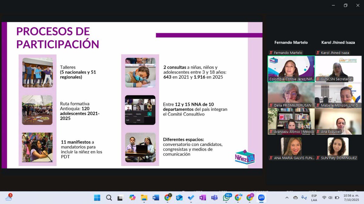 Ninez_Ya's tweet photo. En un espacio organizado por @SUN_Movement sobre elecciones y comunicación política, compartimos la experiencia de #NiñezYA y conocimos el trabajo de @Pacto1aInfancia en México y @PERUSANPERU en Perú para posicionar la #Niñez en las agendas electorales. #SomosNiñezYA https://t.co/bR9kmL9lwz