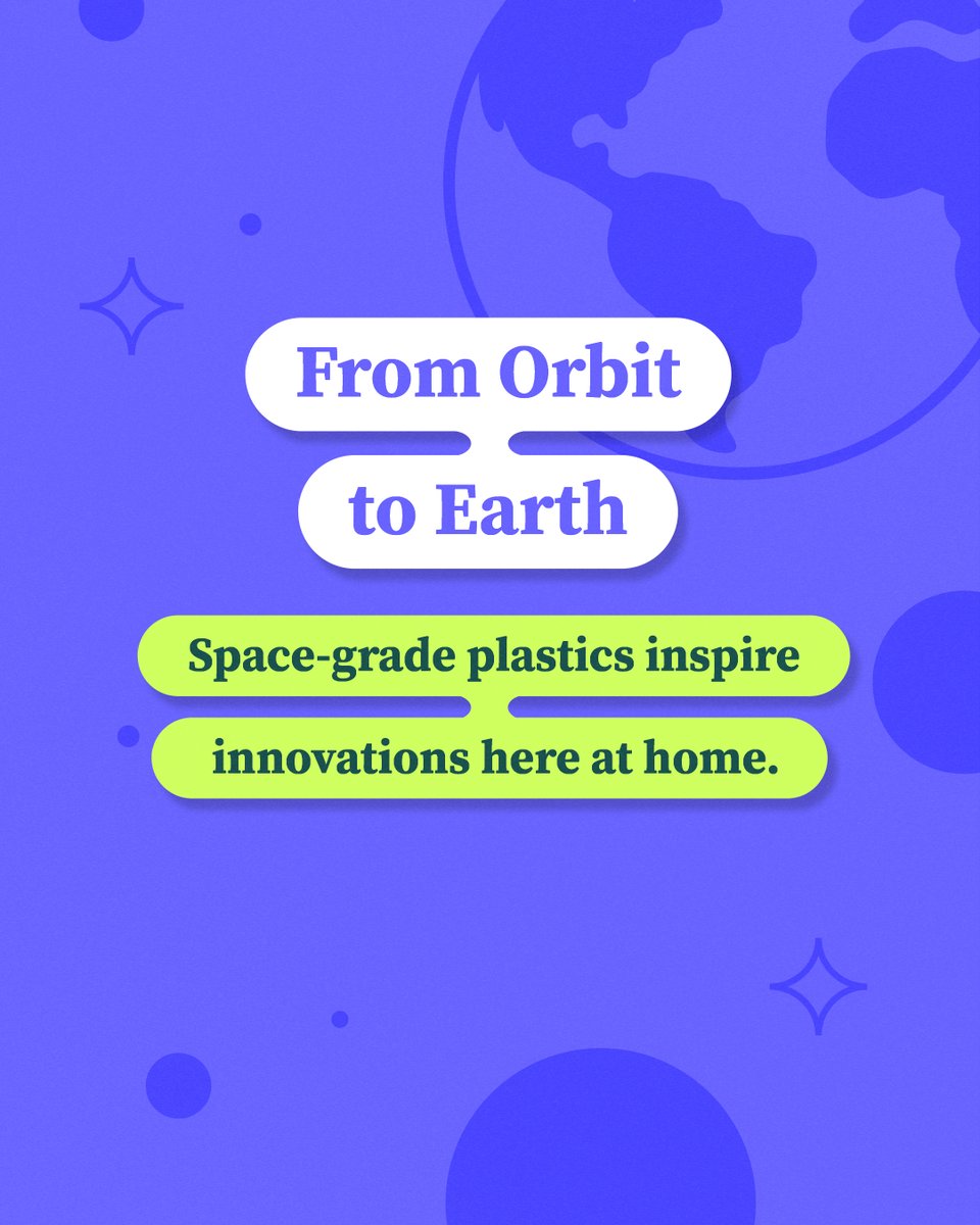 SavePlasticCA's tweet photo. Plastics in space? Yep. Lightweight parts save launch fuel, durable polymers protect astronauts &amp; gear, and 3D‑printed plastic tools keep missions going. #PlasticsUnexpected #SpaceTech #MaterialsMatter https://t.co/CK6gWkANto