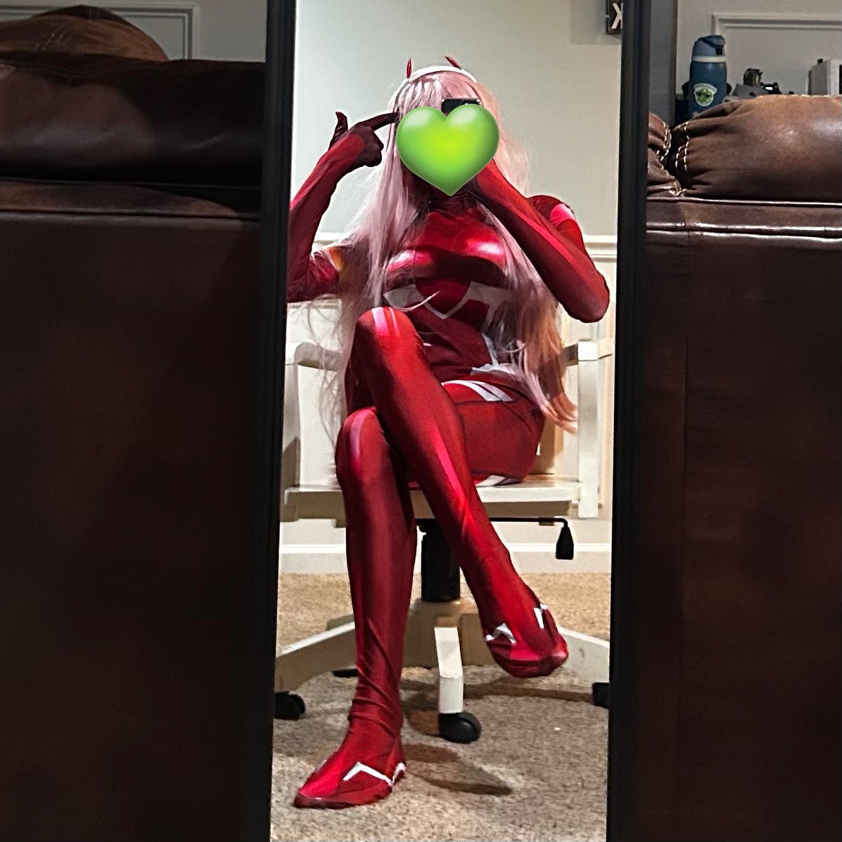 DressUpYotsuba's tweet photo. Oh yeah Zero Two time https://t.co/YulEFgX6rI