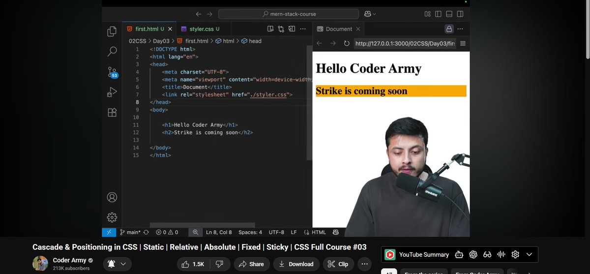 neuralnerd01's tweet image. Day 9/100 of #100DaysOfCode 🎯 @rohit_negi9 

Covered today:
⚖️ CSS specificity &amp;amp; priority
📍 Positioning: static, relative, absolute, fixed, sticky
🧩 z-index &amp;amp; layout stacking
🎌 Mini projects: Japan 🇯🇵 &amp;amp; Sweden 🇸🇪 flags
Positioning + precision = CSS superpowers 💪