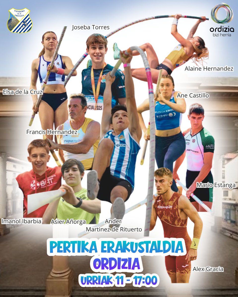 📢PERTIKA ERAKUSTALDIA

📍Ordizia
🗓️Urriak 11
⏰17:00

🚀♀️ 🚀
Alaine Hernández 3.90
Ane Castillo 3.90
Elsa de la Cruz 3.50

✈️♂️✈️
Alex Gracia 5.55
Asier Añorga 5.41
Ander Martínez de Rituerto 5.40
Mario Estanga 4.96
Joseba Torres 4.40
Imanol Ibarbia 4.20
Francis Hernandez 4.00