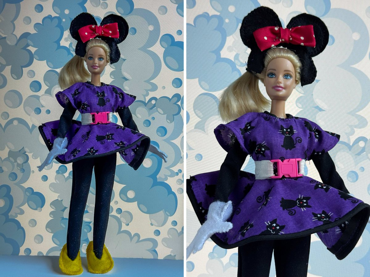 BCTogs's tweet image. Handmade Fashion Doll Halloween Costume: Black Cat suit, purpl by BCtogs 
 etsy.me/46TG09K via @Etsy #minimouse #disney #dollclothes #barbiedolls #barbie #dollclothes #halloweencostume #dollcostume #bctogs