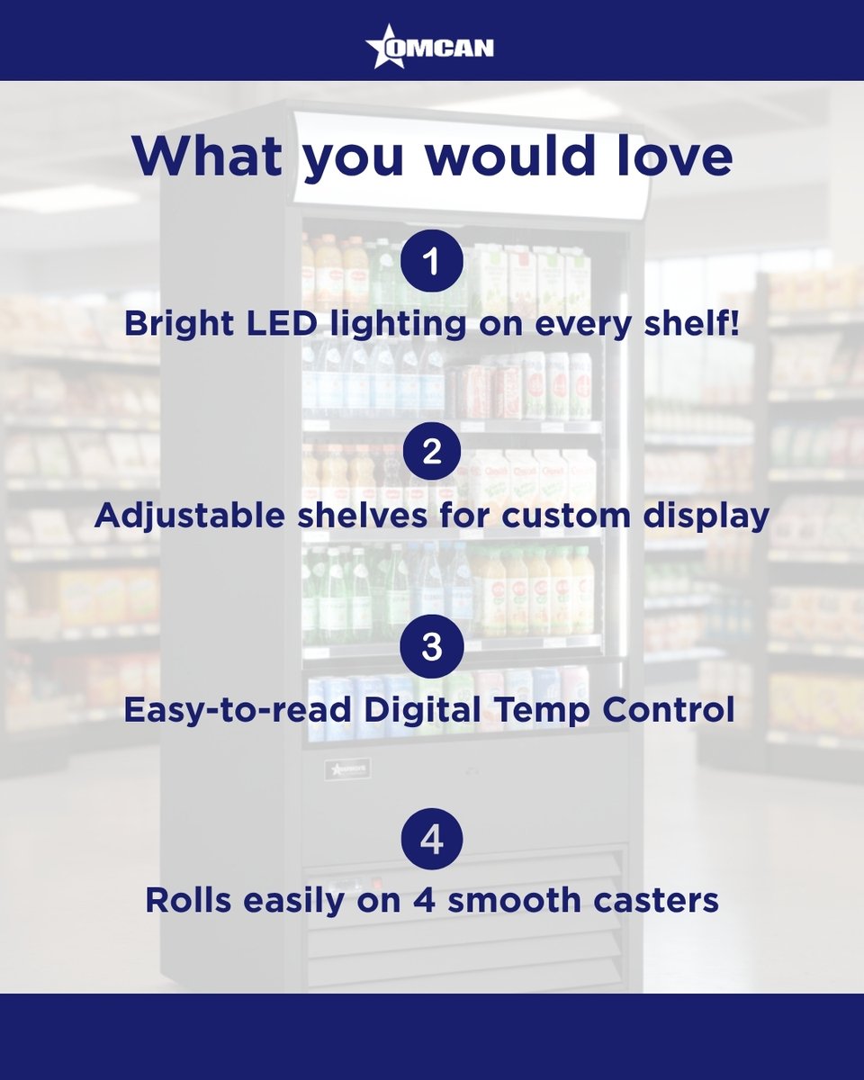 Boost your impulse sales and keep your best sellers perfectly chilled! 📈

Meet the ultimate Grab-and-Go Open Refrigerated Display Case—designed to maximize merchandising appeal in high-traffic areas. 
#GrabAndGo #CommercialRefrigeration #RetailDisplay #ConvenienceStore