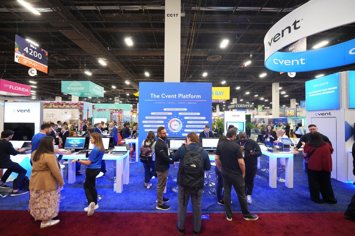 cvent's tweet image. Someone asked how #IMEX25 is going…

So we showed them these pictures.
🐾Puppy breaks
🗣️Booth chats
🎙️Smart Monday sessions

No words needed — the photos say it all. 🤩

#Marketing #EventTech #Hospitality #EventProfs