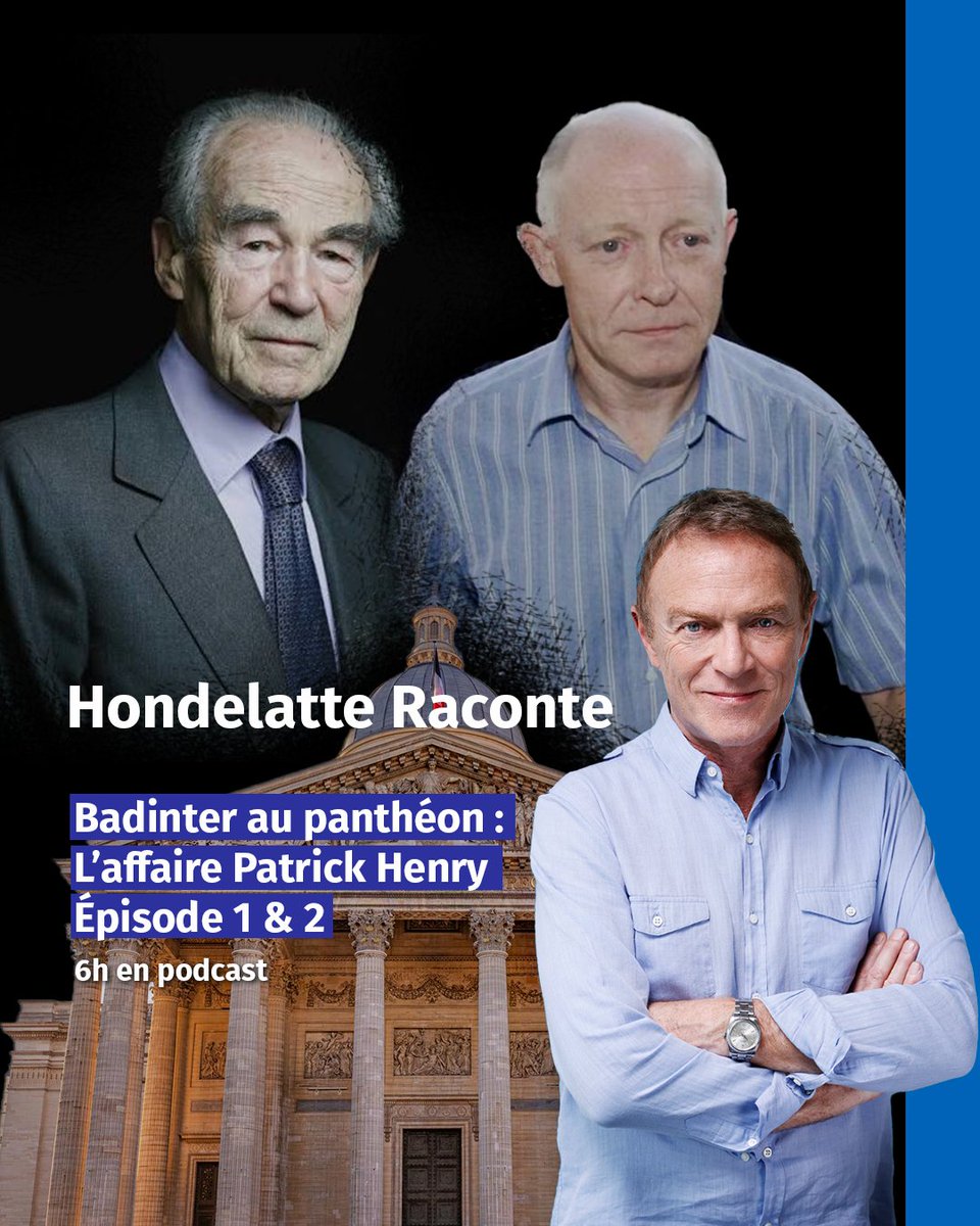 👉Badinter au panthéon : L’affaire Patrick Henry. Ep 1-2 
📍6h en #podcast
R. Badinter suit à la radio et à la télé, les développements de l'enlèvement de Philippe Bertrand, 8 ans
Invité : R. Badinter, avocat et ancien ministre. Auteur de «L'abolition» <a href="/EditionsFayard/">Fayard</a>
<a href="/hondelatte/">HONDELATTE</a>