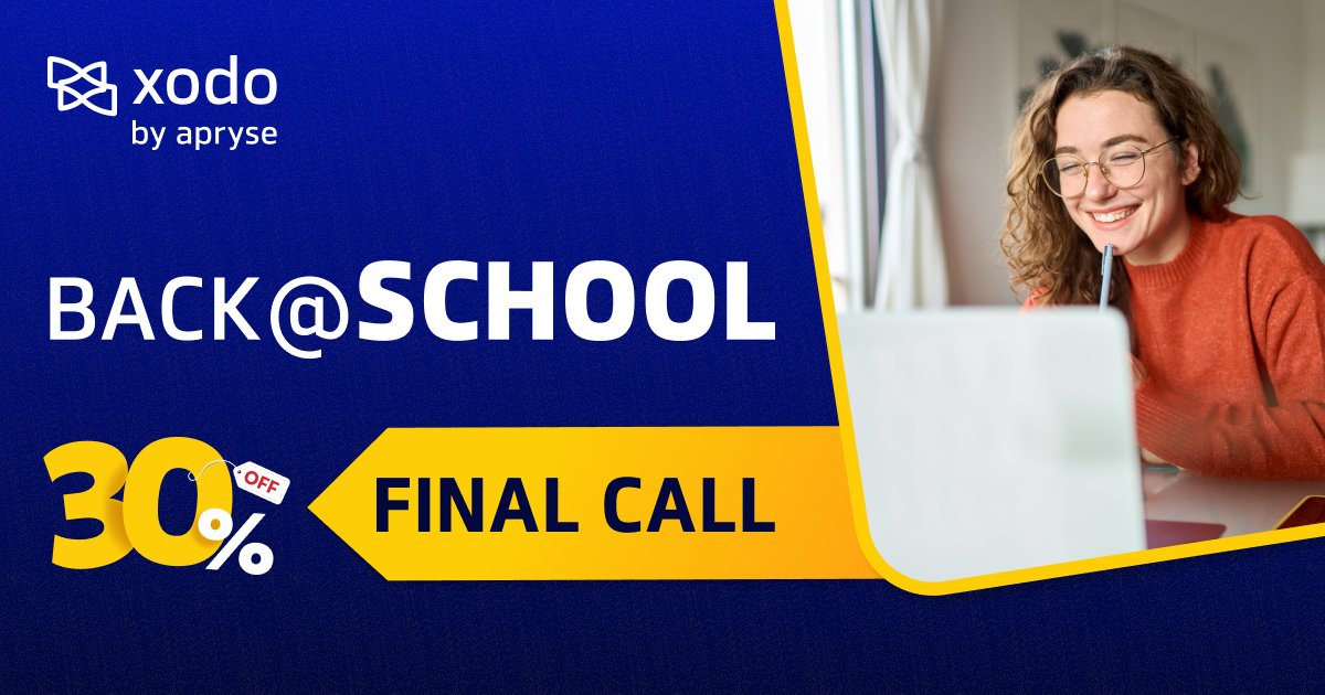 🚨Last chance! 30% off ends soon. 
 
Xodo Web = reliable PDF editing, annotation &amp; conversion. 
 
Save now: xodo.com/subscription/s…

#studentsuccess #EdTech #educators