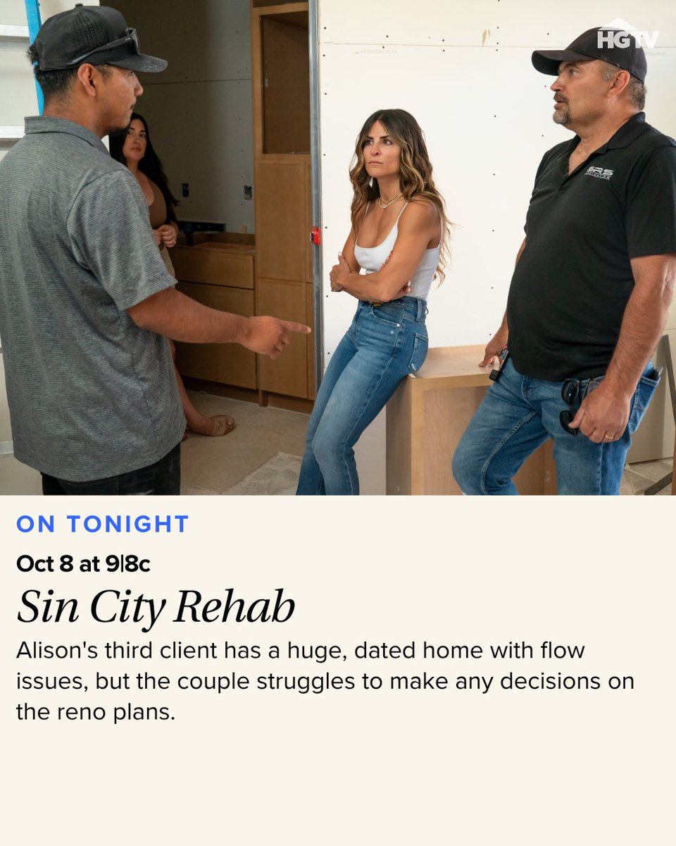 hgtv's tweet image. Catch back-to-back new episodes of #HelpIWreckedMyHouse + #SinCityRehab, starting tonight at 8|7c on HGTV 💪 

Watch next day ➡️ @hbomax.