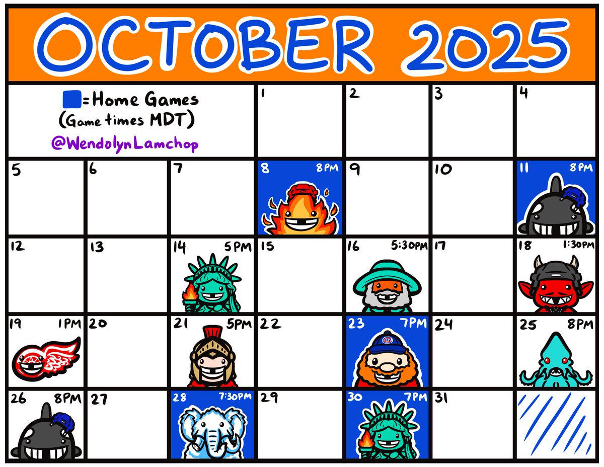 Silly calendar?? This must mean hockey season starts tonight!! Woot woot!