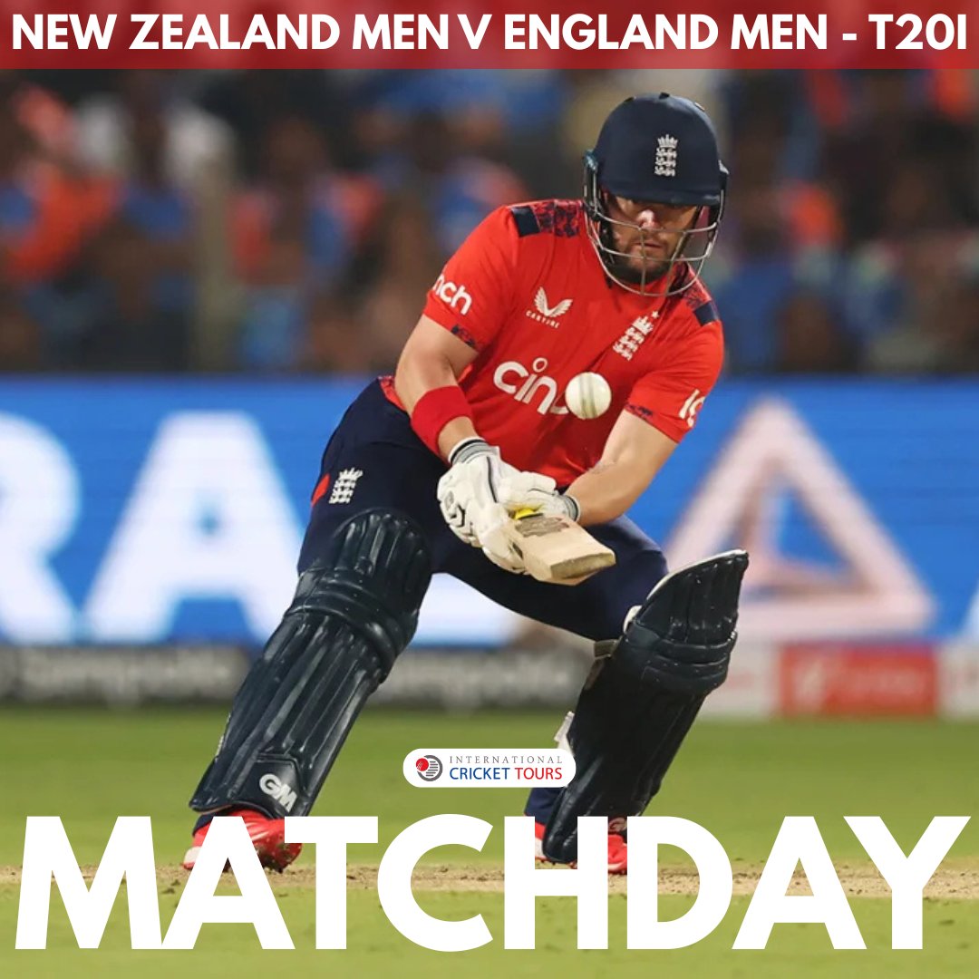 It's matchday...

🇳🇿 🆚 🏴󠁧󠁢󠁥󠁮󠁧󠁿
🏟️ Hagley Oval, Christchurch
⏰ 07:15 (BST)

#NZvENG #internationalcrickettours