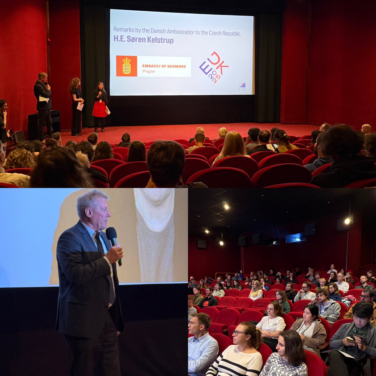 Thank you to <a href="/PressPlayReal/">PressPlayPrague</a> for inviting me to give opening speech. The theme is exrtremly important : Journalism under pressure. We cannot live as democracies without free and independent journalism! 🇩🇰Nagieb Khaja — fearless war reporter — is member of the festival jury.