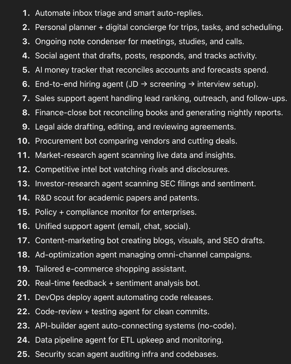 javascript_jack's tweet image. Is n8n dead?
OpenAI just launched Agent Builder, the most hyped product of the year.
This will completely change how you work. Here are my top 25 agents to try now: