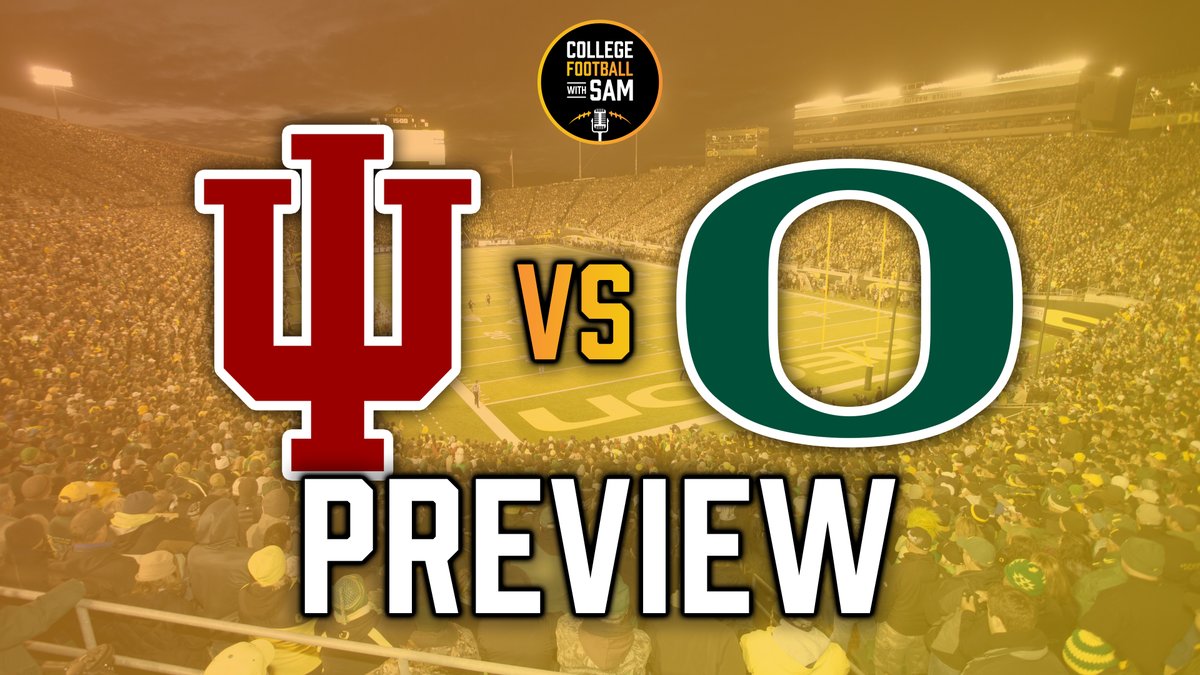 Indiana vs Oregon

- Game of the Week
- No.1 vs No.2?
- Two elite coaching staffs
- Big Ten Titans
- First round quarterbacks

These are two physical, elite teams, and it's a shame one of them has to lose.
youtu.be/ydoGLX6LbyM?si…