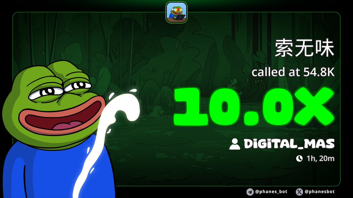 Solid 10x in an hour 10mins! 

Wwz4iAefTiMiozyHkCR5N6KFWqdx7zKGTaRXwTDpump