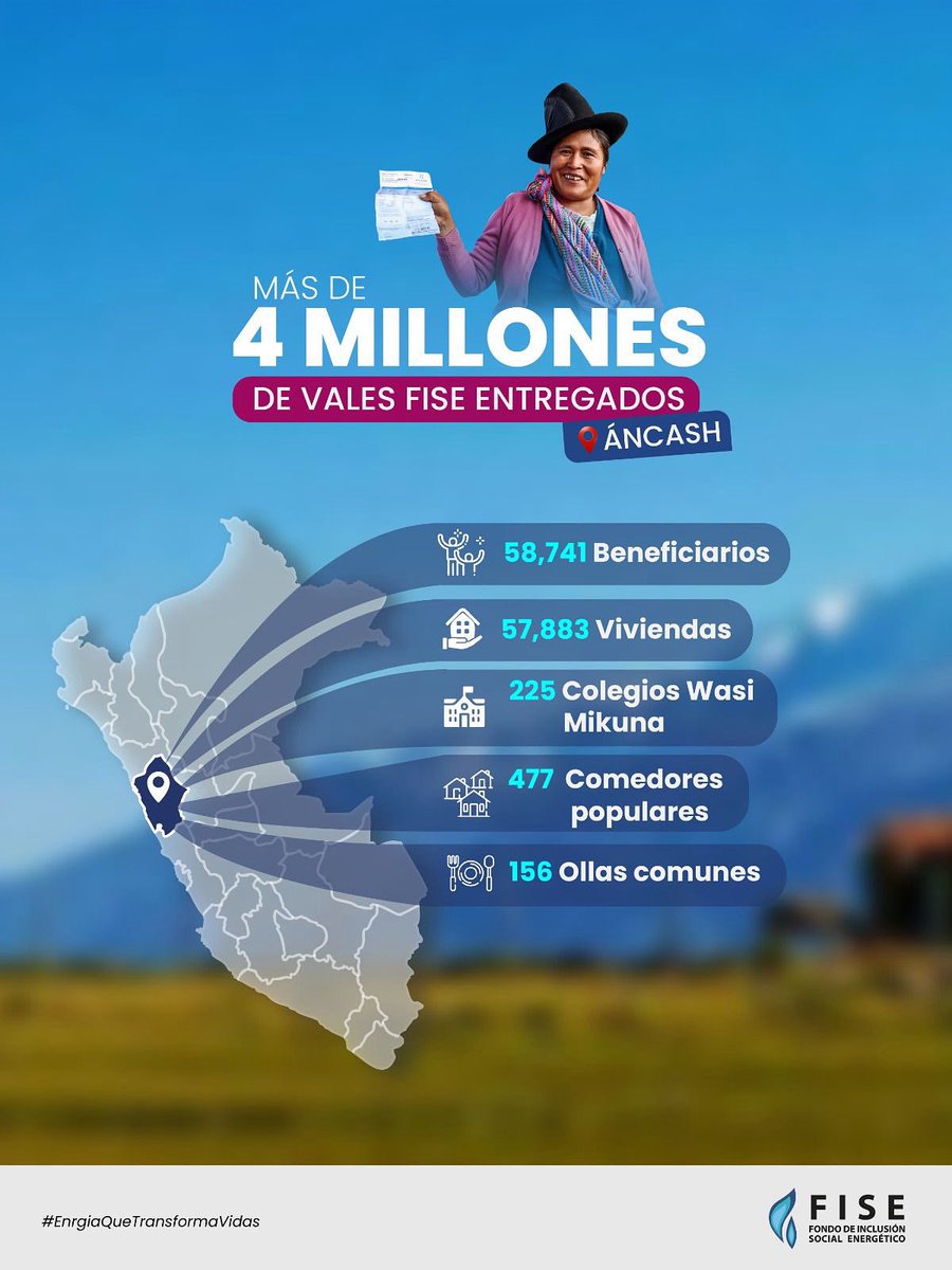 PeruFise's tweet photo. 💪 Cada #ValeFISE es una historia de cambio.
Historias que nos inspiran a seguir trabajando, para que la energía llegue a las familias que más lo necesitan.
➤ Porque cuando la energía transforma vidas, el compromiso se hace más fuerte. 🩵
#EnergíaQueTransformaVidas https://t.co/mX6meafOs6