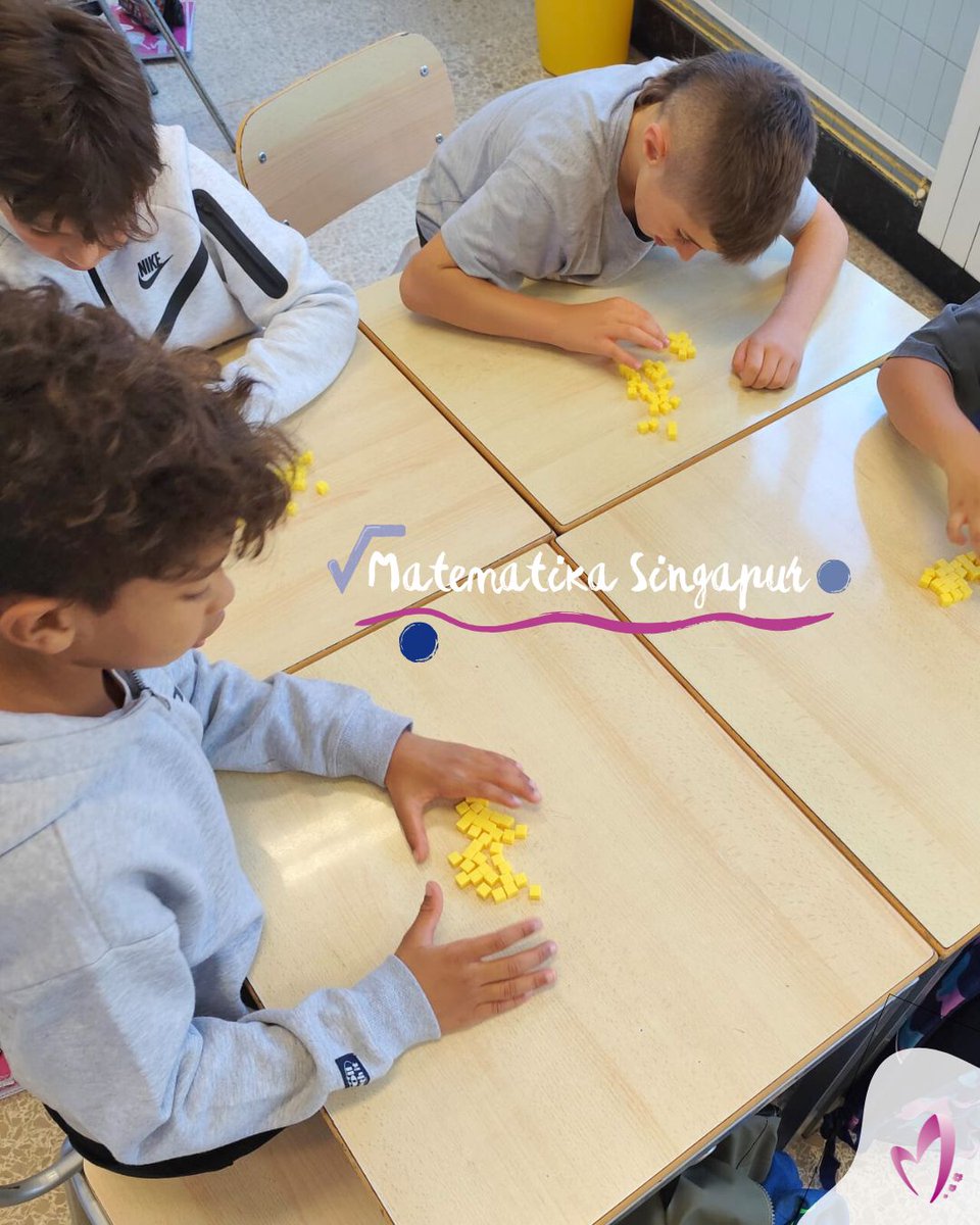 🧮 En el método Singapur, la manipulación es clave. A través de materiales y experiencias concretas, el alumnado interioriza los conceptos y desarrolla su razonamiento lógico. 
✋📊Una forma activa y significativa de aprender, construyendo el pensamiento lógico.