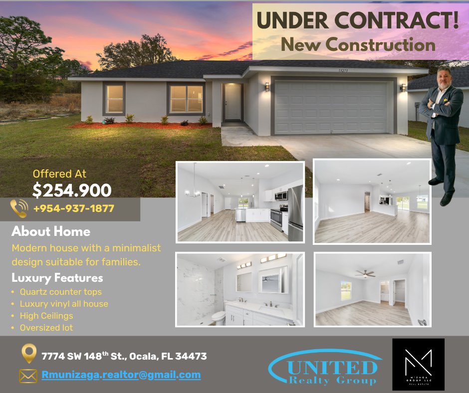 🎉 UNDER CONTRACT in Marion Oaks, Ocala, FL! 🏡✨

Another beautiful home is off the market! Congratulations to my amazing clients on getting this gem Under Contract — your next chapter is just around the corner!

📍 Marion Oaks, Ocala, FL
#RealtorLife #OcalaRealtor #DreamHome #$