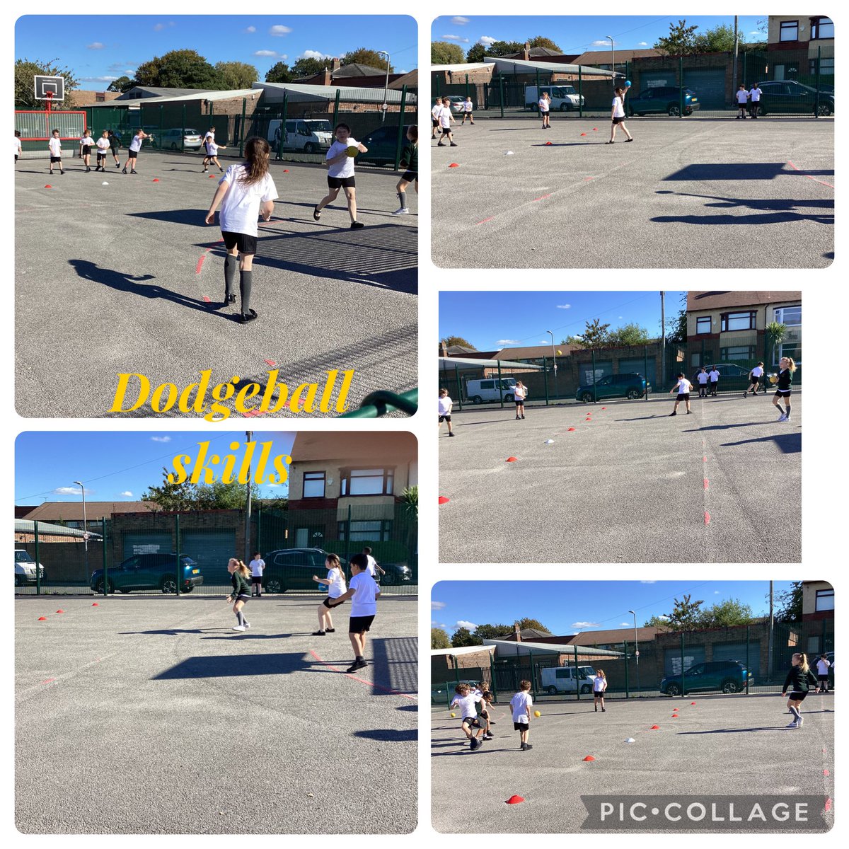 4DT have enjoyed their PE lesson this afternoon focusing on dodgeball skills.