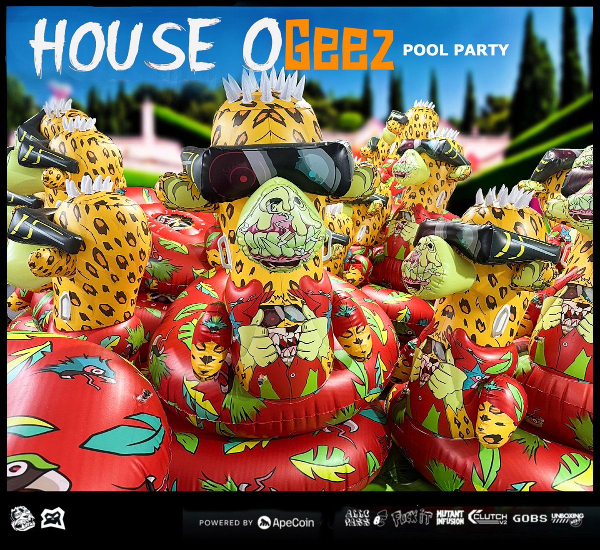 HouseOGxyz's tweet image. GM! We pool partying in Vegas! Who&apos;s coming with us?! 🦩

Ticket link in comments 👊 🎟️

For Cabanas and Sponsorships, DM @guccheetah