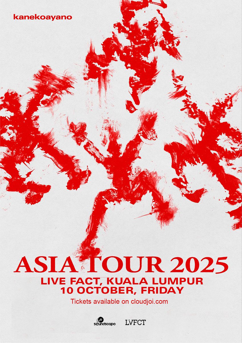 🌘 kanekoayano Live in Kuala Lumpur 2025 🌘

A voice like dusk. Songs that bruise softly.
Wandering through cities, chasing the quiet between the noise. Come feel it live!

📌 Fri, 8pm, 10 October, Live Fact  shorturl.at/tdA1s