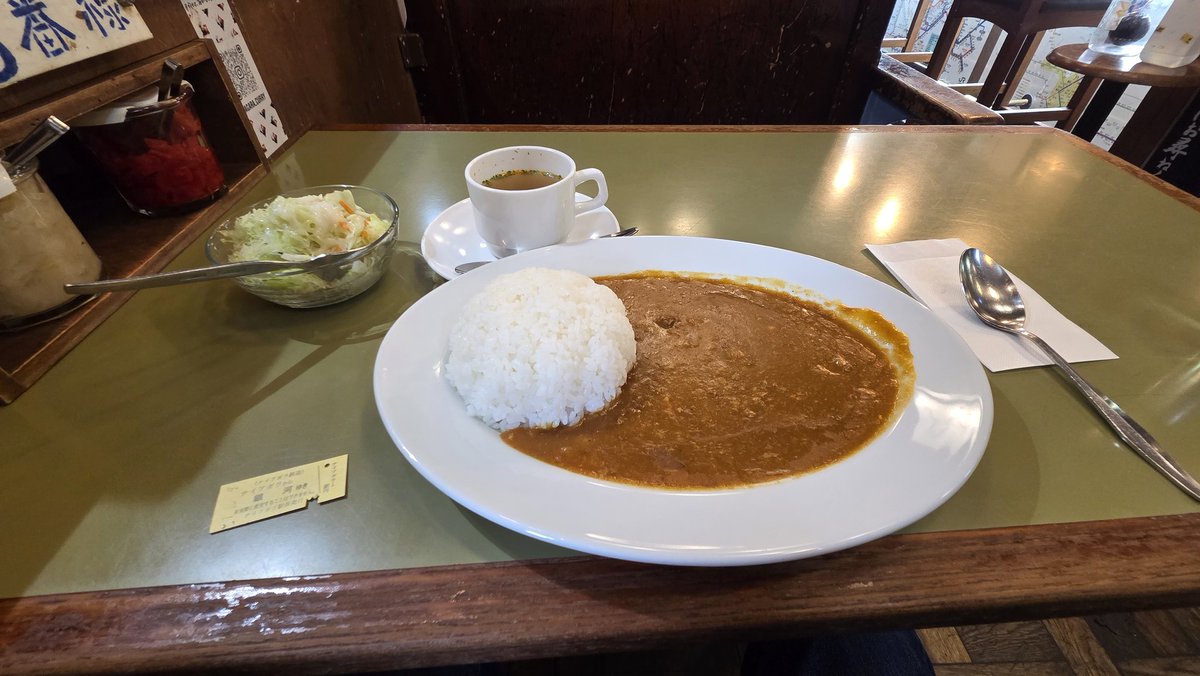 gugugood's tweet photo. 祐天寺のナイアガラカレーいってきた。
移転してたけど小学生ぶりのなつかしい味 https://t.co/IItrWP17rt