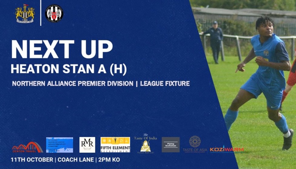 Newcastle East End Seniors (@neesfc) on Twitter photo 🔵 NEXT UP 🔵 
🆚 Heaton Stan A
🗓 11/10/2025
⏰ 2PM KO
🏟 Coach Lane 
📍 NE7 7XA
Entry fee £3 adults/kids free 
We host Heaton Stan A this weekend in the league. 
Come and support the lads 🔵 NEXT UP 🔵 
🆚 Heaton Stan A
🗓 11/10/2025
⏰ 2PM KO
🏟 Coach Lane 
📍 NE7 7XA
Entry fee £3 adults/kids free 
We host Heaton Stan A this weekend in the league. 
Come and support the lads
